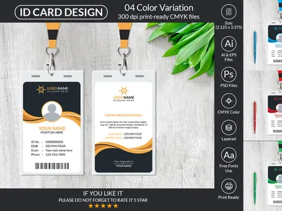 Creative ID Card Design Template