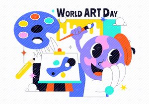 10 World Art Day Illustration