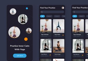 HeYo - Healthy with Yoga Design App UI Kit