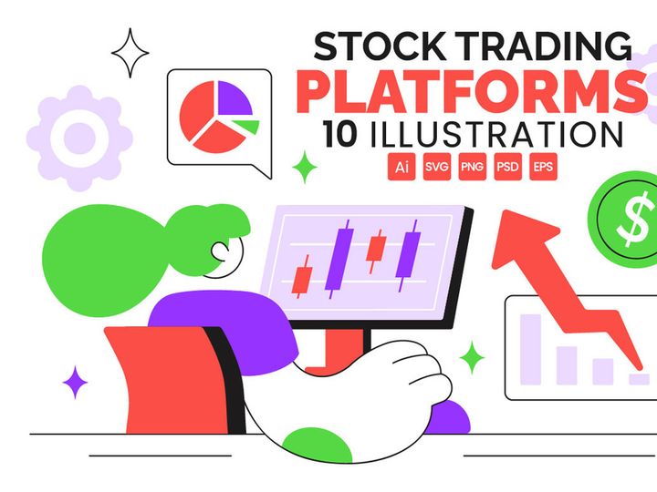 10 Stock Trading Platforms Illustration