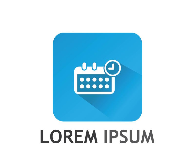 Calendar logo design.