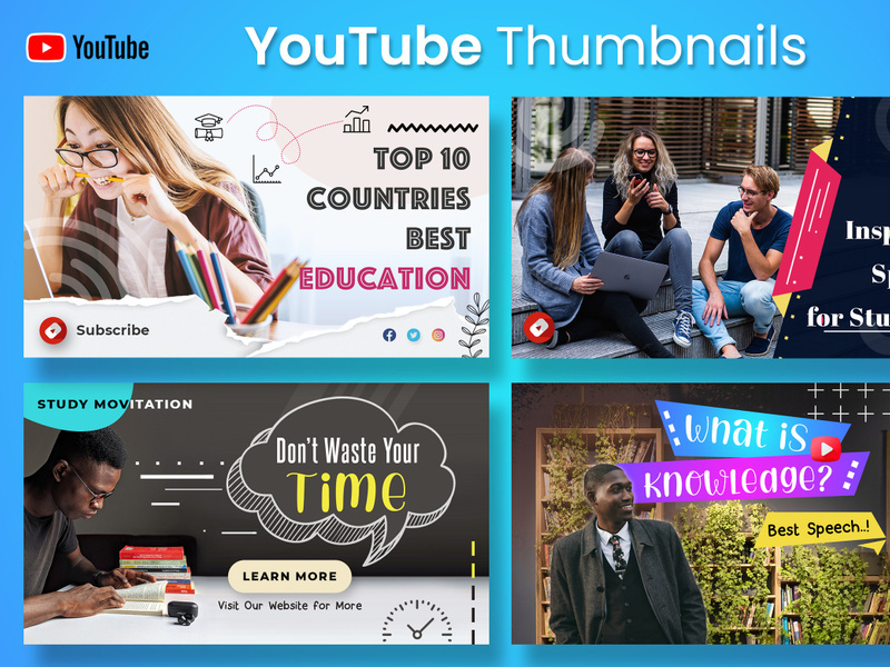 Education Youtube Thumbnails