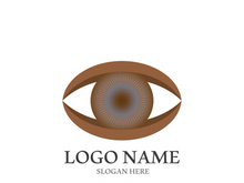Branding identity corporate eye care vector logo design