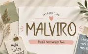 Malviro – Playful Handwritten Font