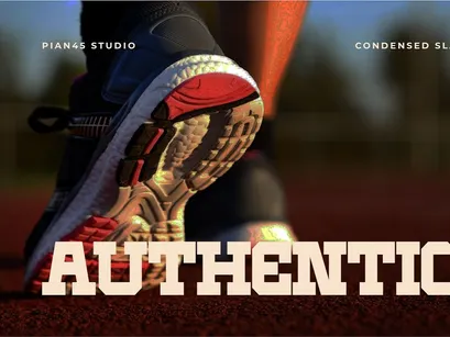 Chunky Varsity - Condensed Slab Serif Font
