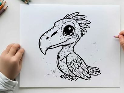 Cute sad toucan bird cartoon vector illustration flat design