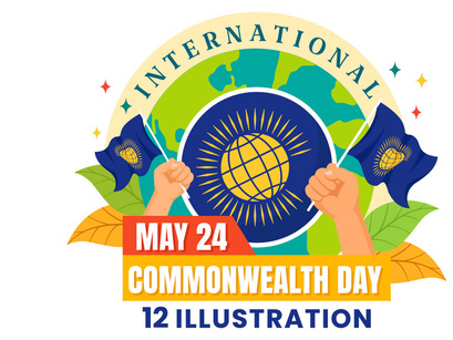 12 Commonwealth Day Illustration