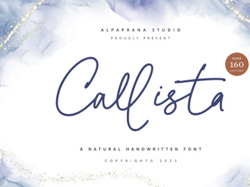Callista - Signature Font preview picture