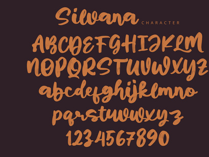 Silvana - Script Font