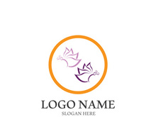 Butterfly logo icon vector design illustration