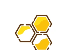 Bee icon design illustration