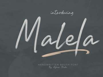 Malela Handwritten Brush Font preview picture
