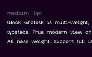 Glock Grotesk — Free Trial