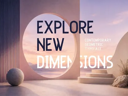 RUVENA – Modern Experimental Display Font