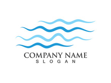 Wave water beach logo