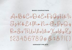 Grambell Saturn | Monoline Script