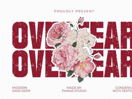 Over Fear - Condensed Display Font preview picture