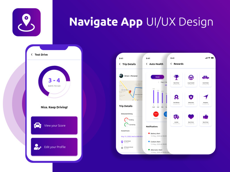 Navigate App UI/UX