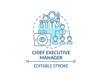 Chief executive manager concept icon preview picture