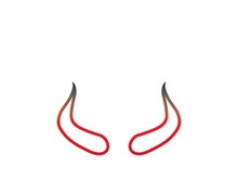 Devil horn Vector icon design illustration Template