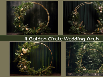 Golden Circle Wedding Arch preview picture