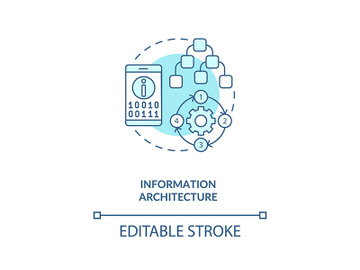 Information architecture concept icon preview picture