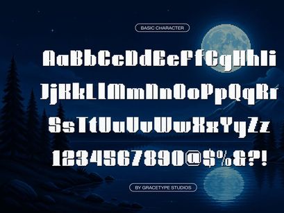 Lumina Lullaby | Pixelated Font