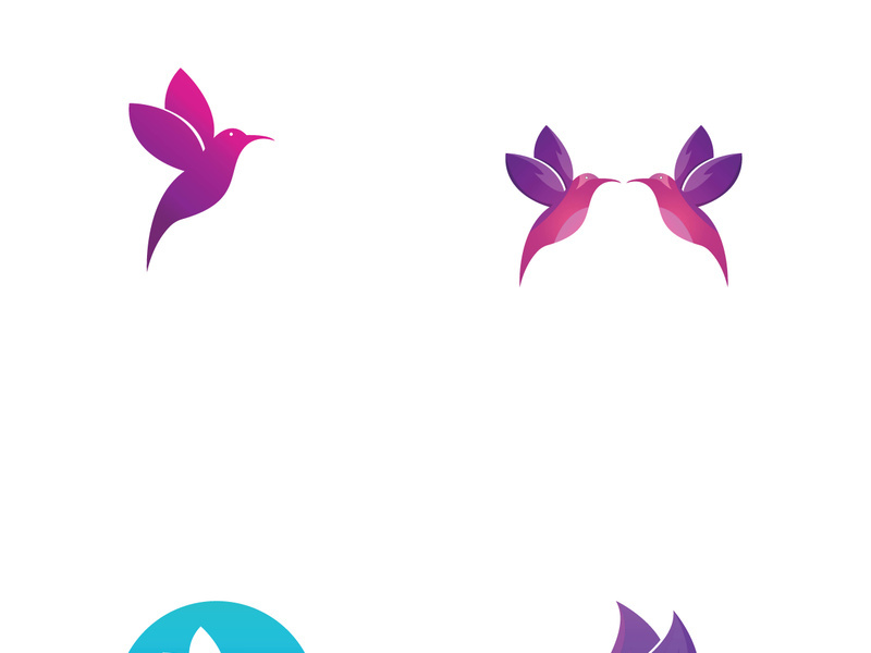 Beautiful and colorful bird creative logo design.