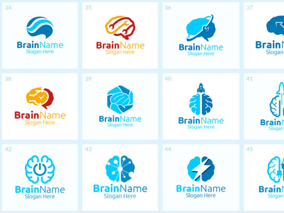 65+ Brain Logo Bundle