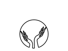 hand care logo and symbol vector