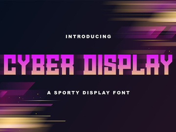 Cyber Display - Modern Sporty Font preview picture