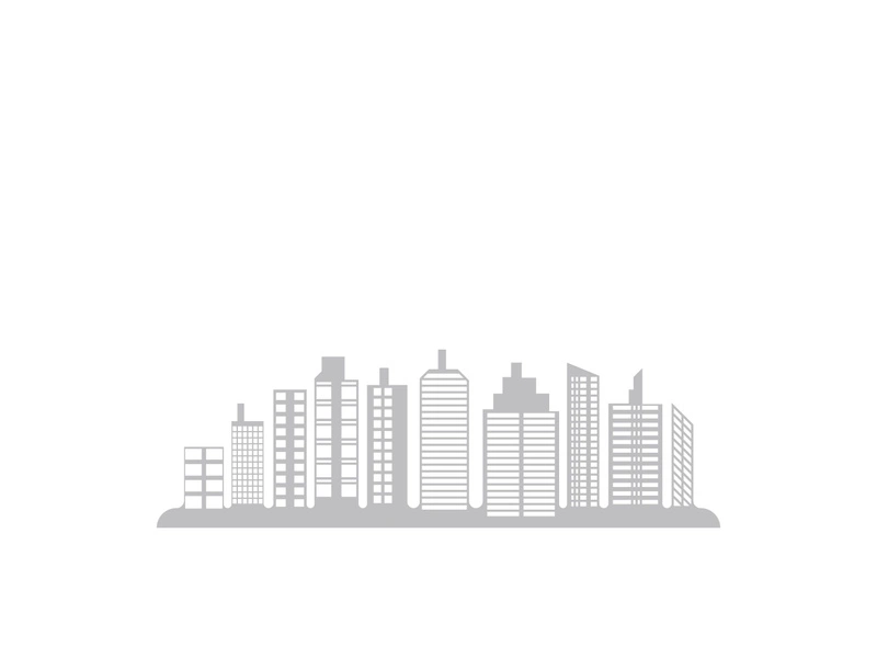 Modern city skyline icon silhouette vector illustration design