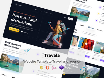 Travala - Website Template Travel and agency preview picture