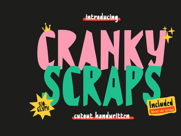 Cranky Scraps | Cutout Handwritten