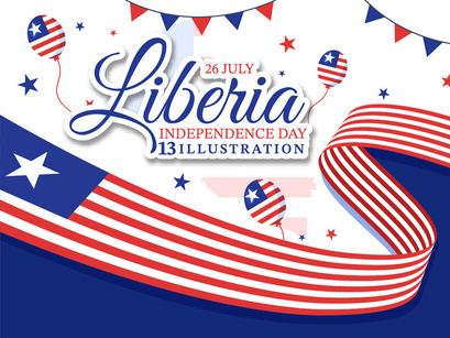 13 Happy Liberia Independence Day Illustration