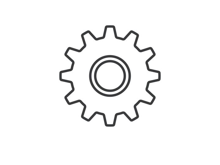 Gear icon logo vector