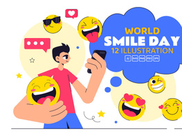 12 World Smile Day Celebration Illustration preview picture