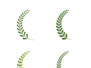 Logos of green Tree leaf ecology