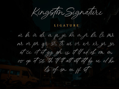 Kingston Signature - Stylish Script Font