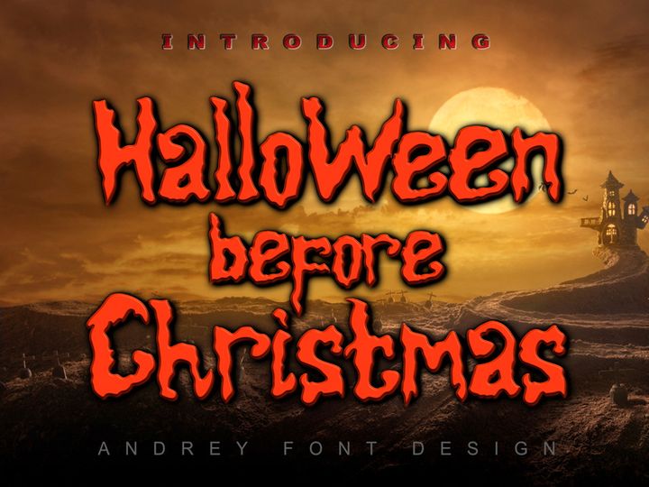Halloween before Christmas