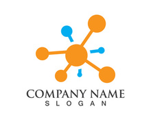 Molecule symbol logo template vector illustration design