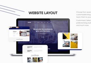 Landing Page PSD Figma Template "Busin Two"