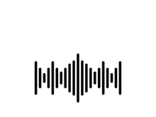 Equalizer Sound waves vector illustration design template