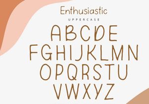 Enthusiastic - Handwritten Font