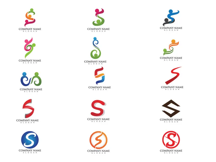 S letter logo vector elements