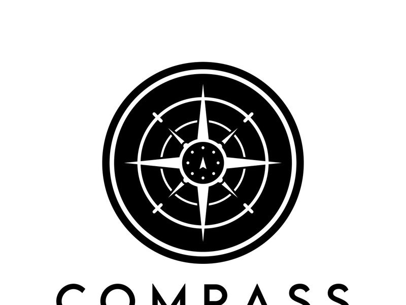 compass icon isolated on background.modern flat compass pictogram,business,marketing,internet concept.trendy simple vector symbol for websitedesign or button to mobile app.logo illustration.