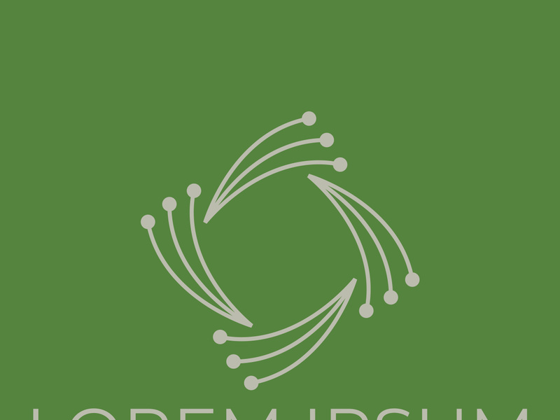 Futuristic Electronic Circuit Logo