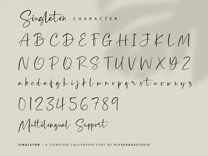 Singleton - Signature Font