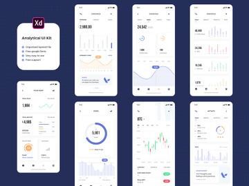 Analytical App UI kit preview picture