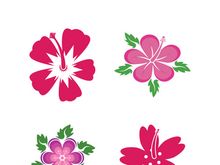 Flower vector icon design template illustration